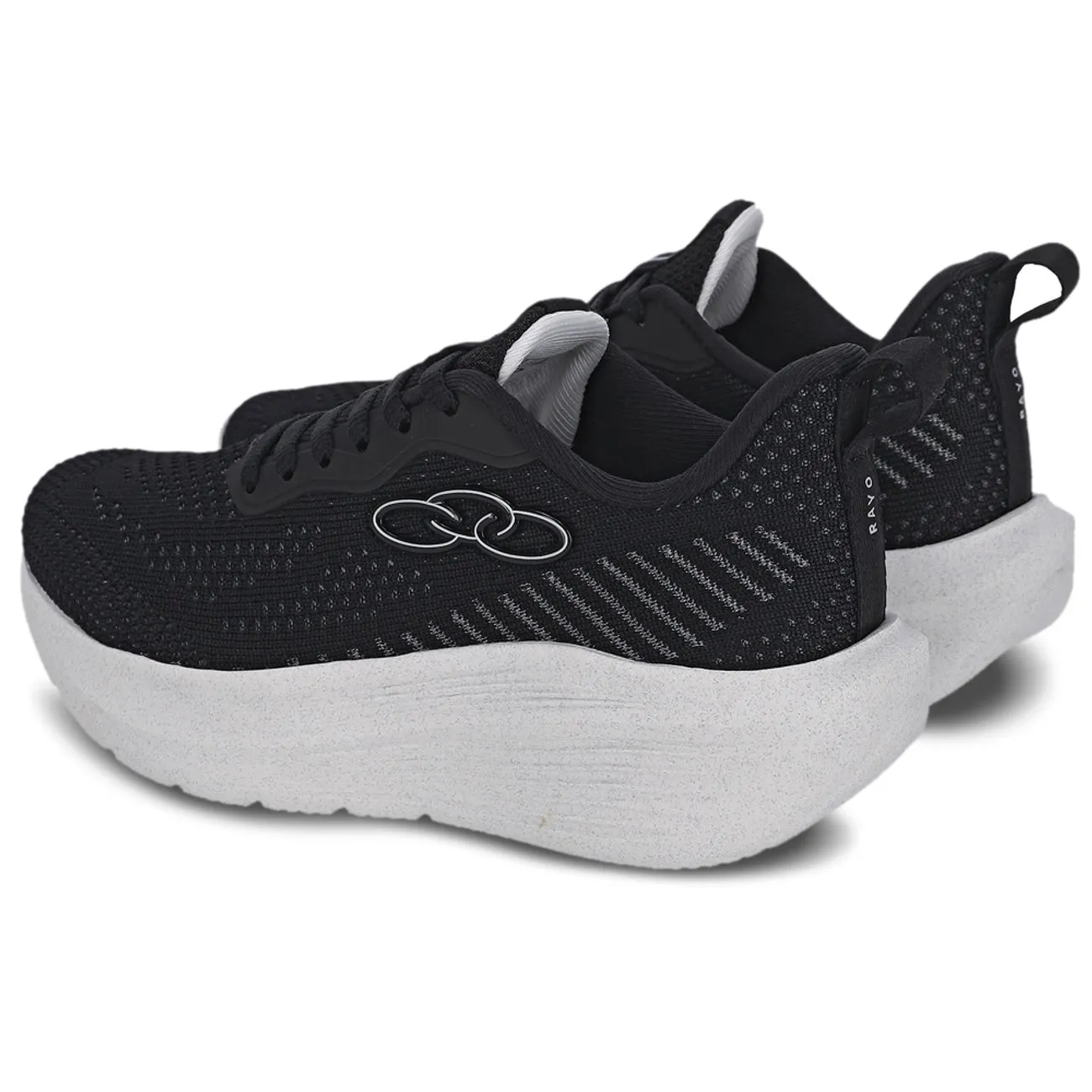 Zapatilla Adolescente Rayo Negro/Blanco