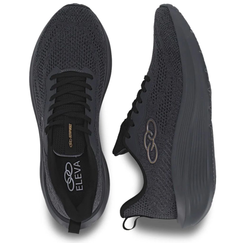 Zapatilla Hombre Rayo Gris Oscuro/Negro