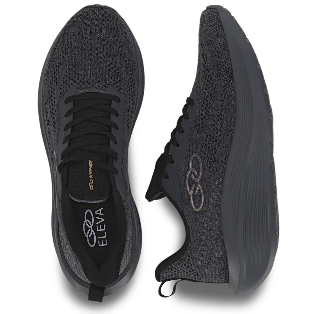 Zapatilla Hombre Rayo Gris Oscuro/Negro