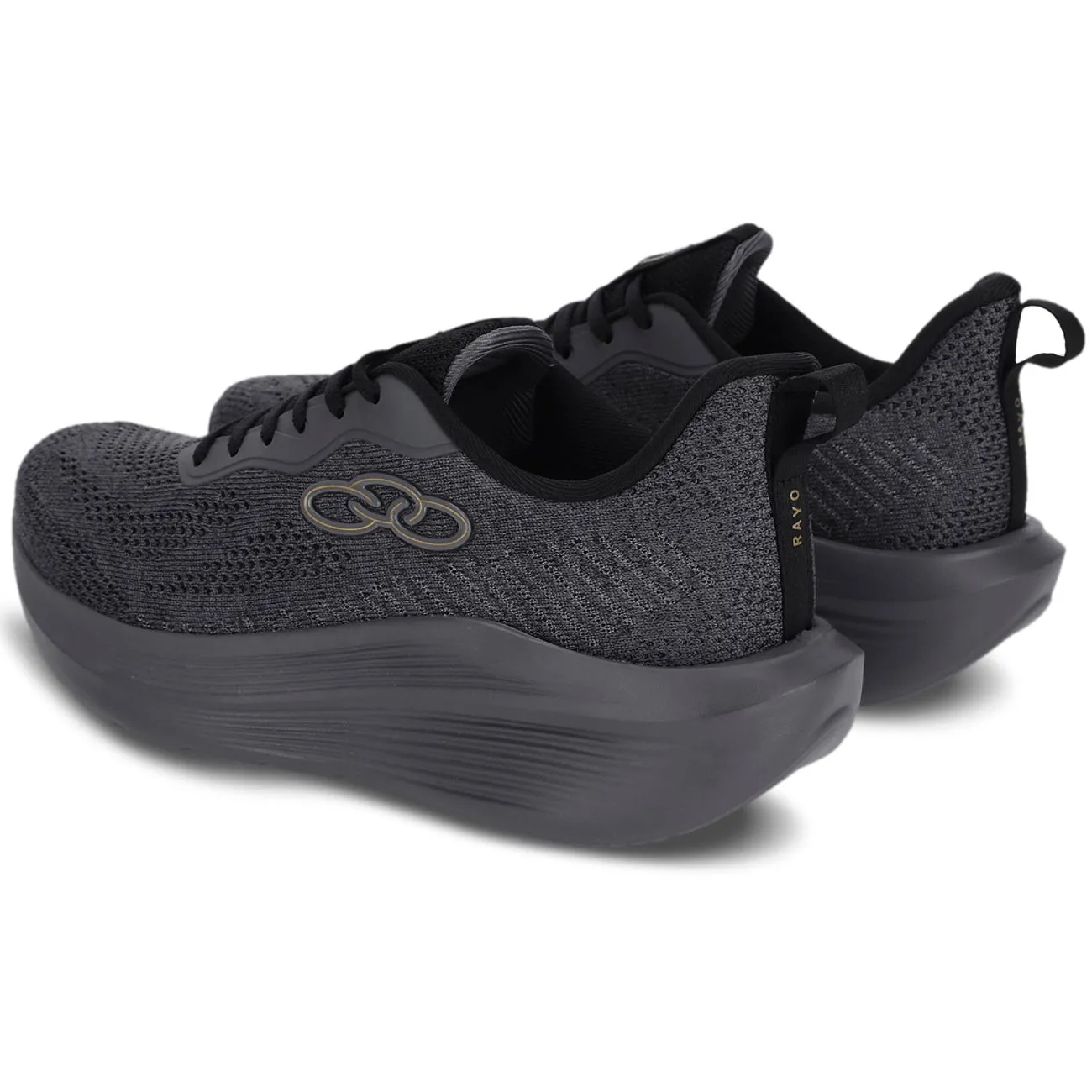 Zapatilla Hombre Rayo Gris Oscuro/Negro