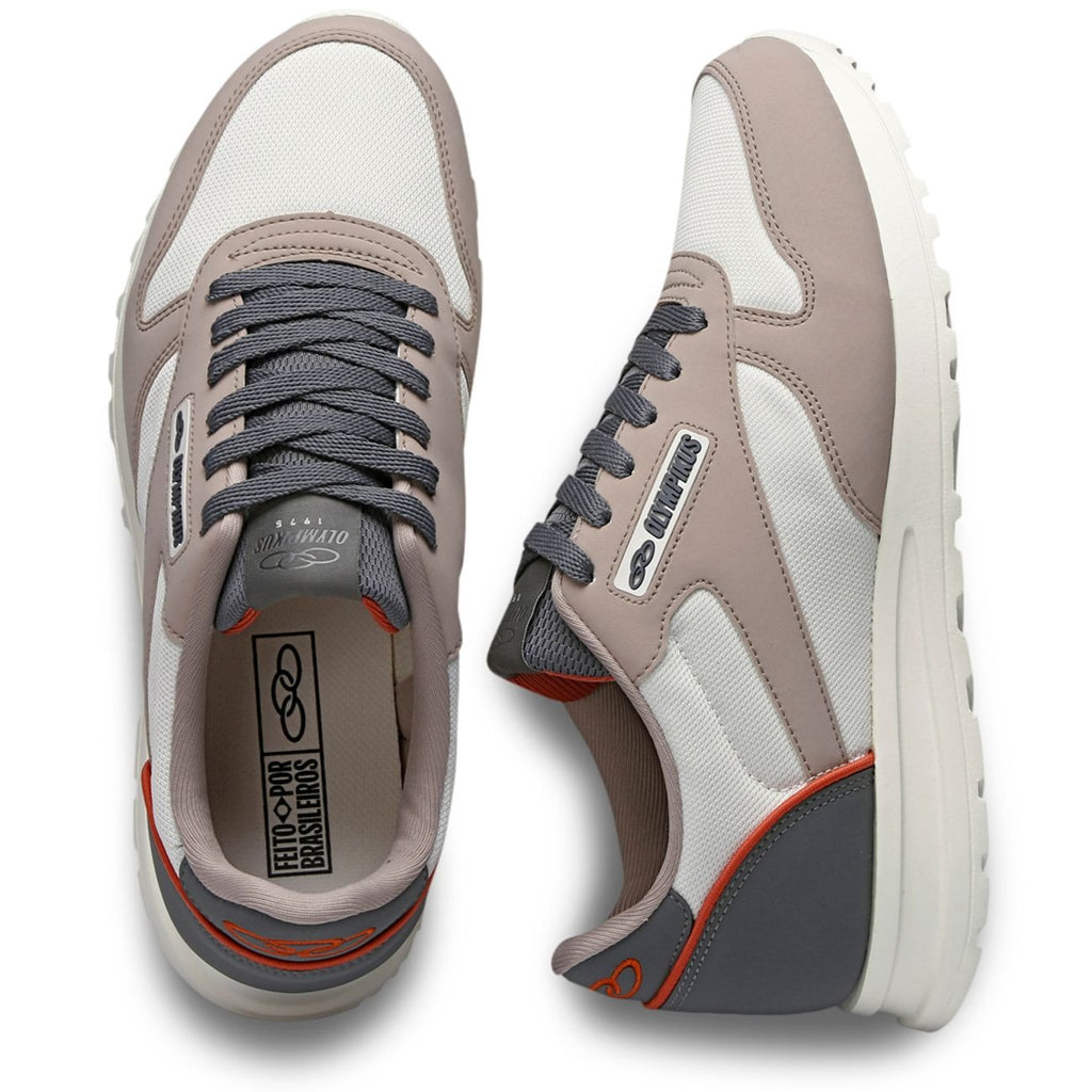 Zapatilla Mujer Jogging 101 Beige/Azul