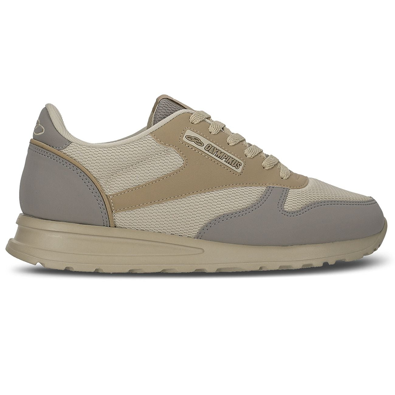 Zapatilla Hombre Jogging 101 Beige/Gris