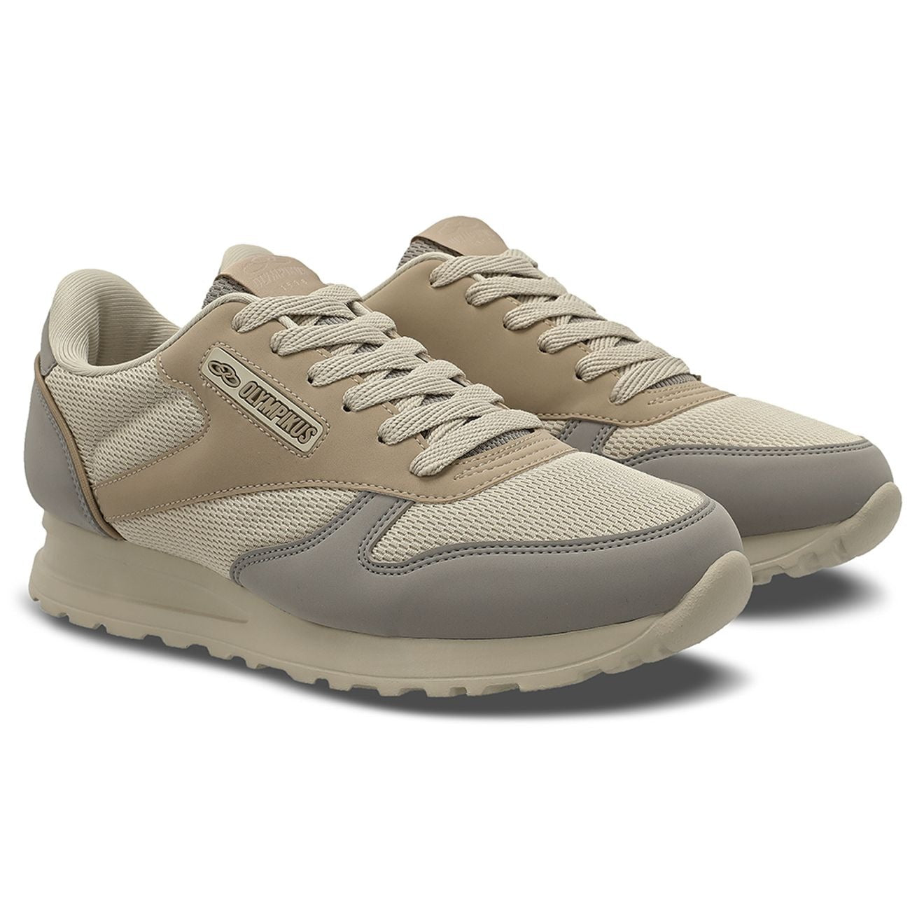 Zapatilla Hombre Jogging 101 Beige/Gris