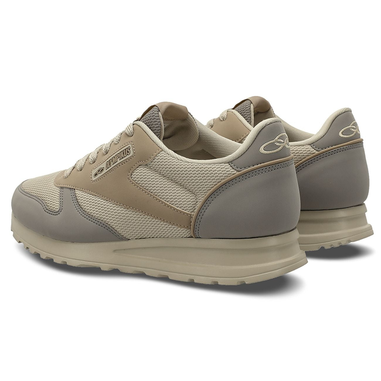Zapatilla Mujer Jogging 101 Beige/Gris