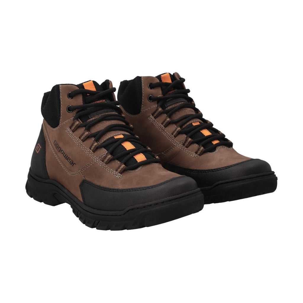 Botín Hombre Trekking Negro/Marrón Strong Gogowear
