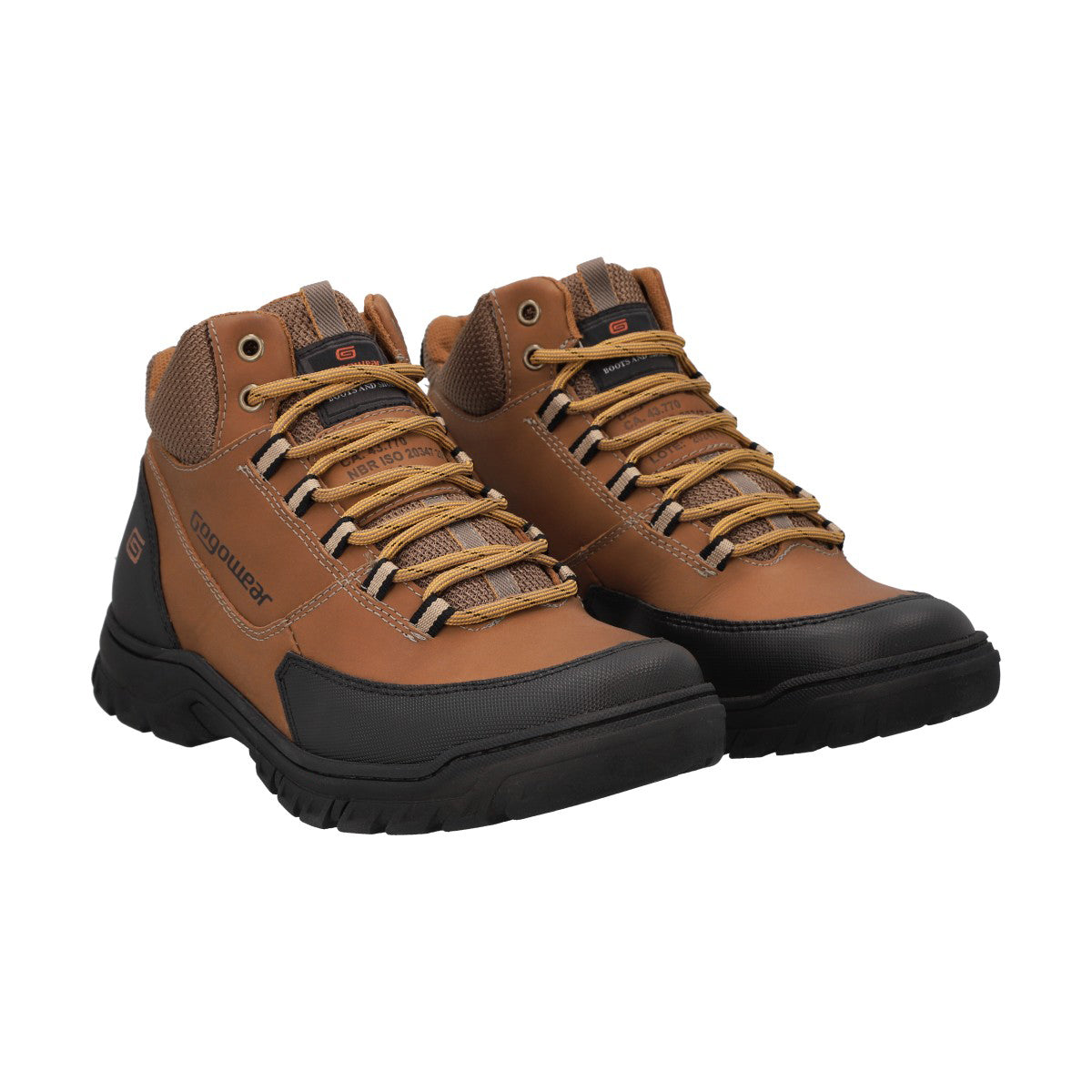 Botín Hombre Trekking Negro/Café Strong Gogowear