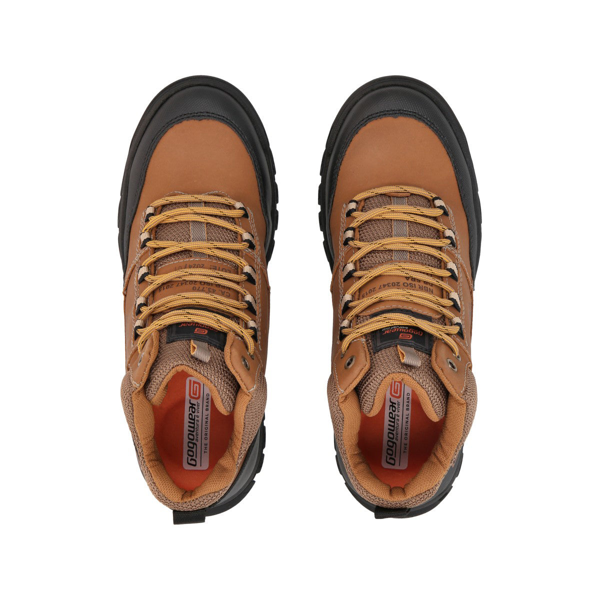 Botín Hombre Trekking Negro/Café Strong Gogowear