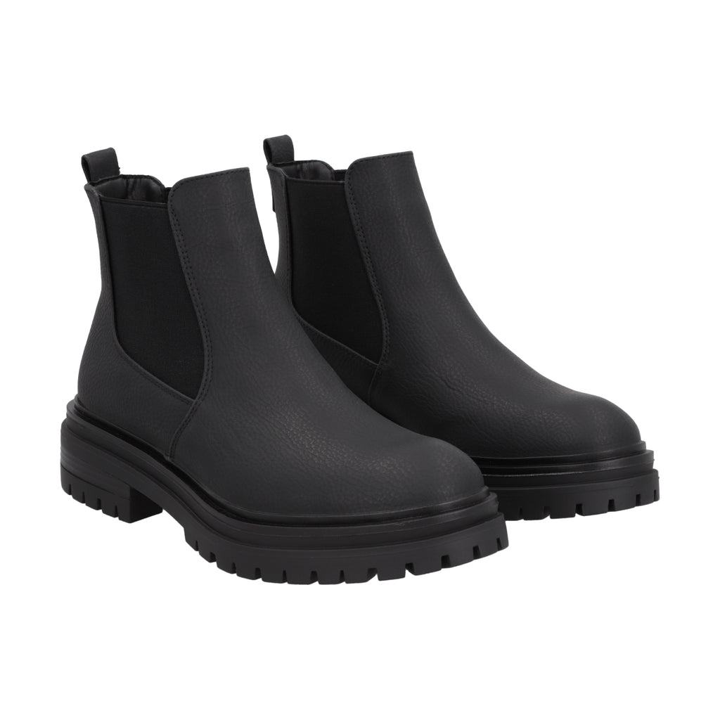 Botin Casual Mujer Negro Plataforma Urban Police