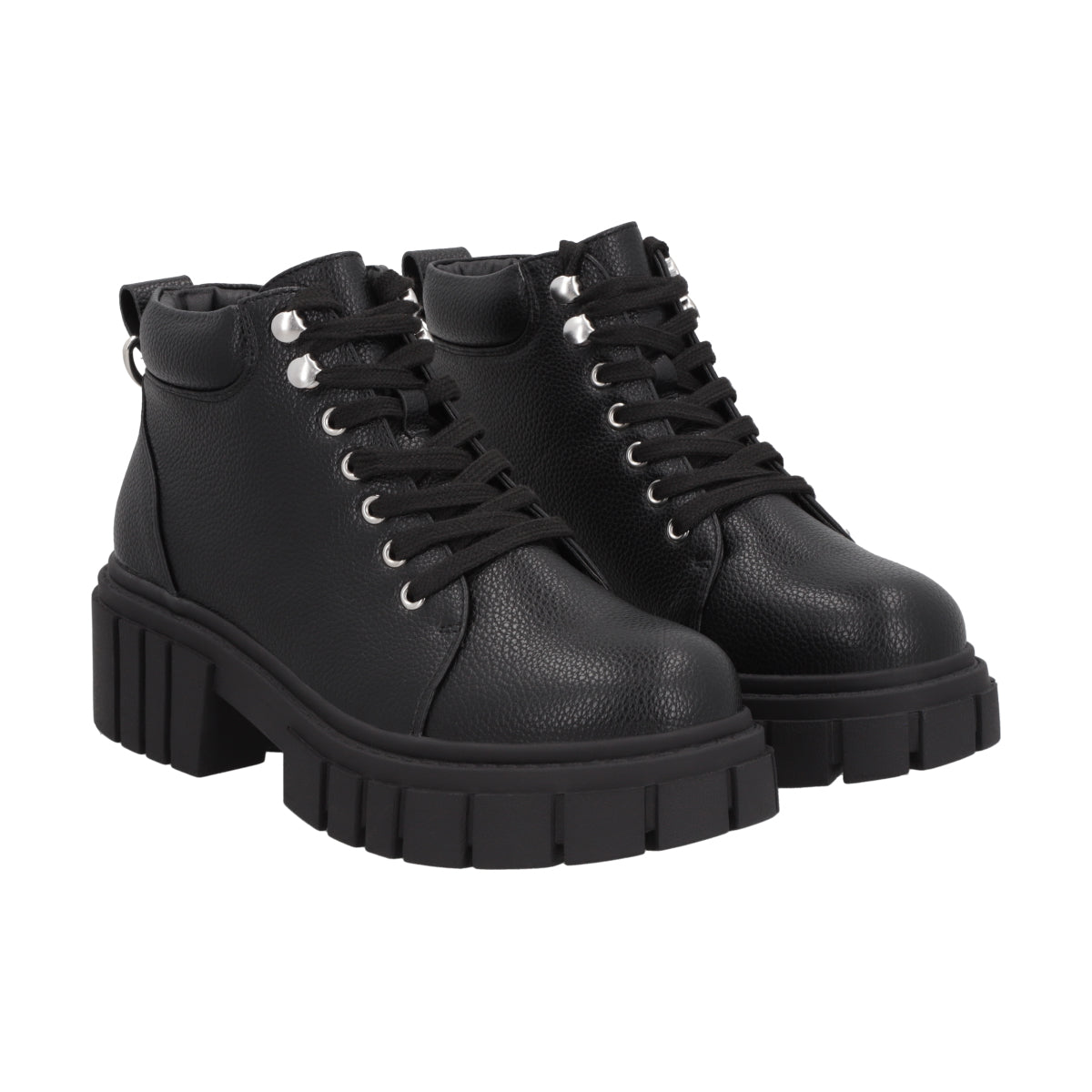 Botin Mujer Negro Plataforma Rebel Police