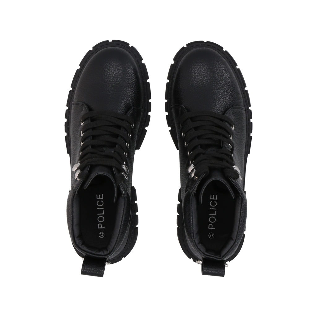 Botin Mujer Negro Plataforma Rebel Police