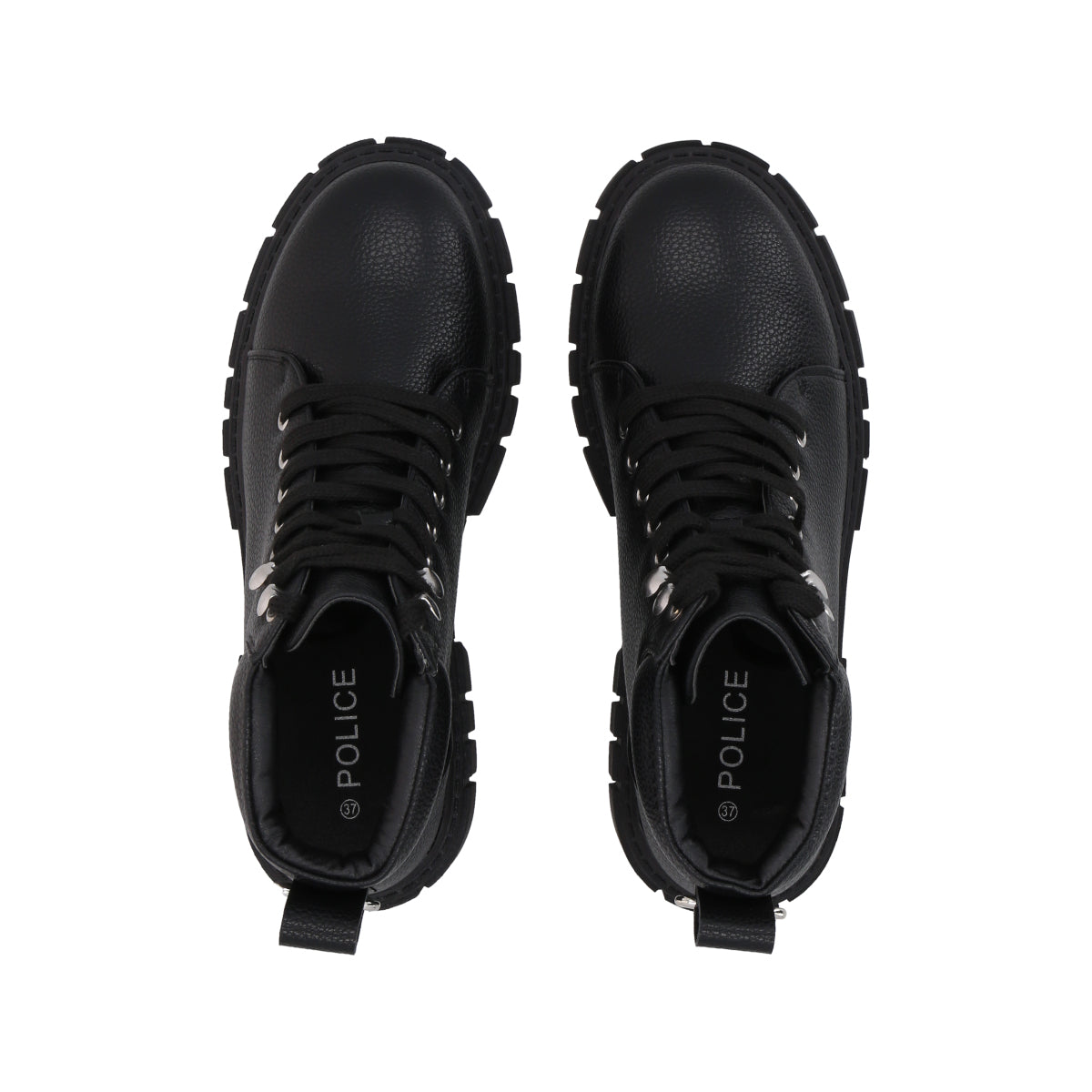 Botin Mujer Negro Plataforma Rebel Police