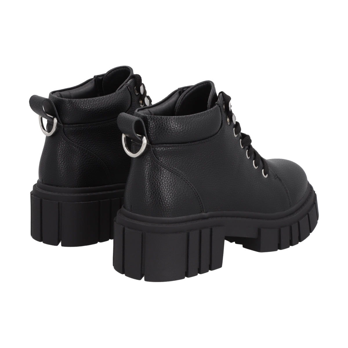 Botin Mujer Negro Plataforma Rebel Police