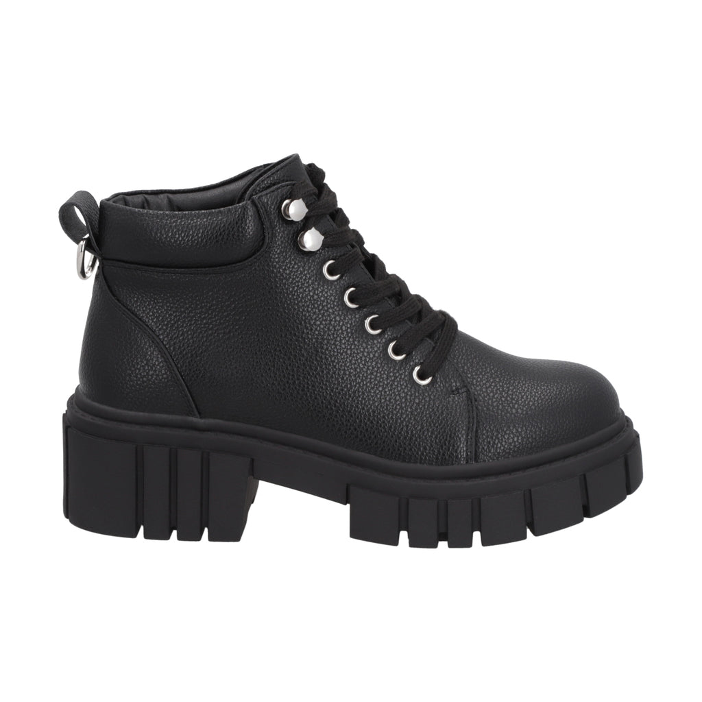 Botin Mujer Negro Plataforma Rebel Police