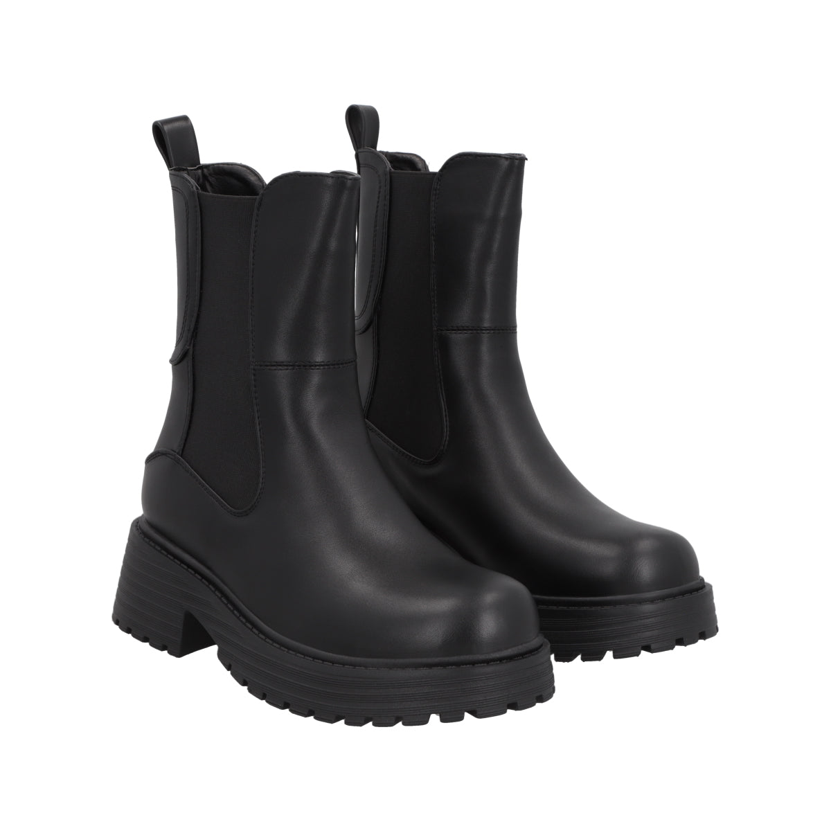 Botin Mujer Negro Plataforma Cora 21 Police