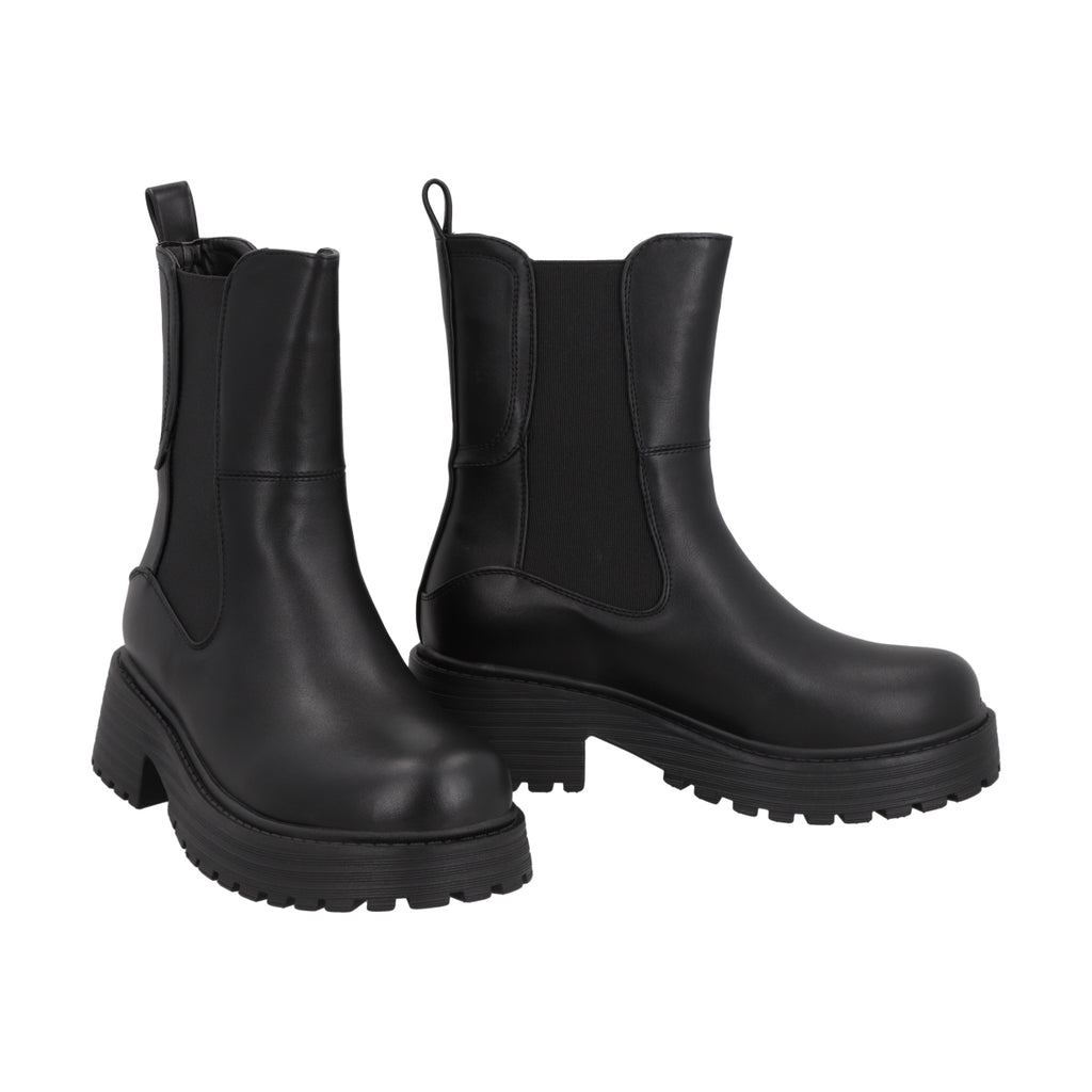 Botin Mujer Negro Plataforma Cora 21 Police