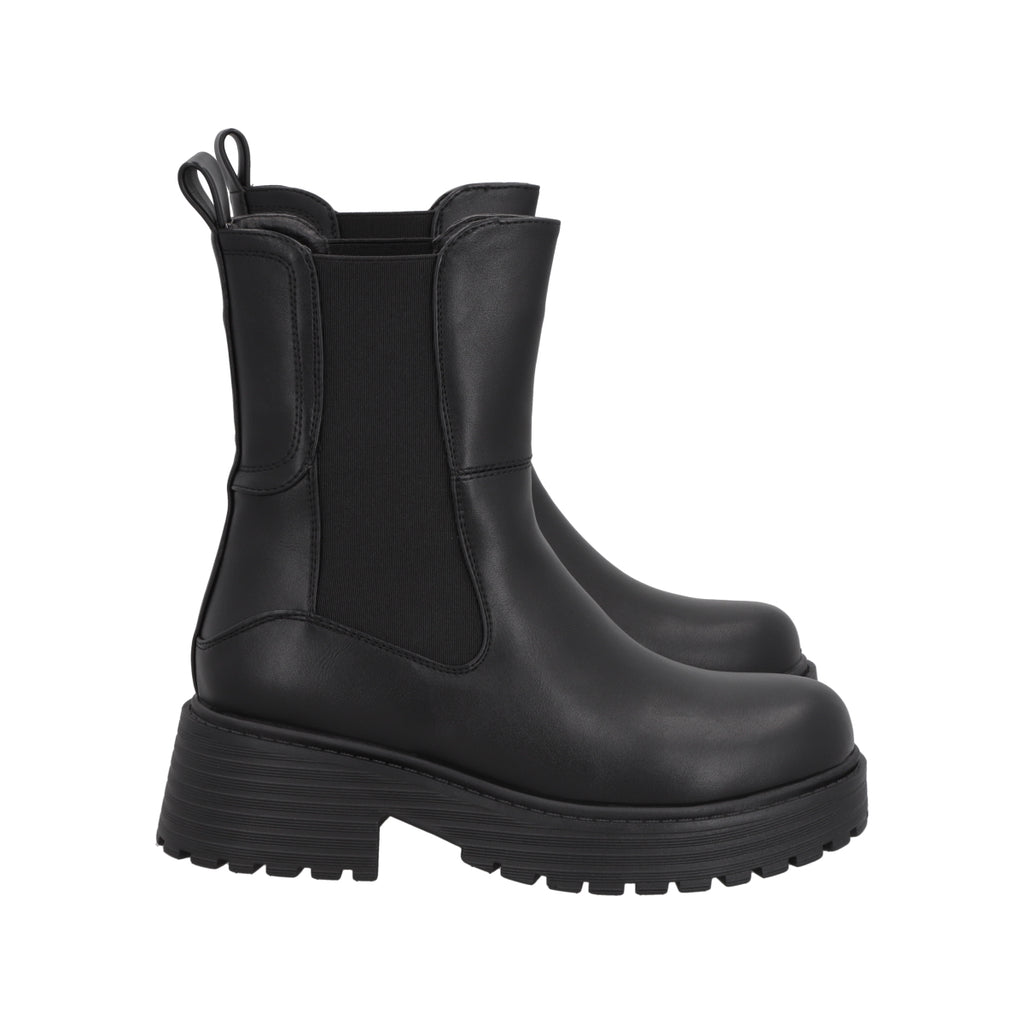 Botin Mujer Negro Plataforma Cora 21 Police