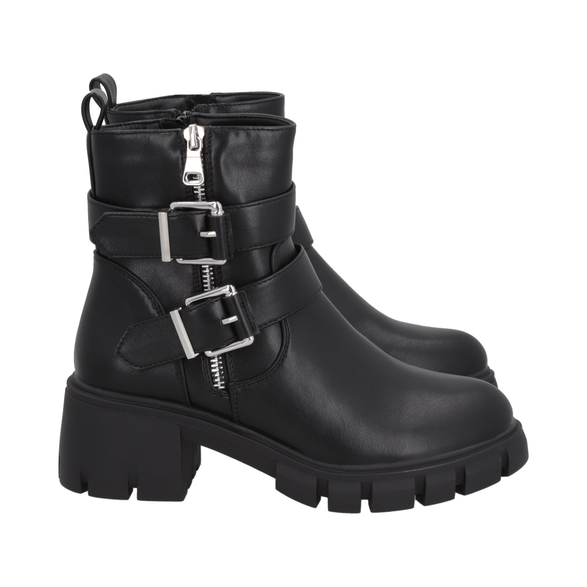 Botin Mujer Negro Plataforma Rebecca Police