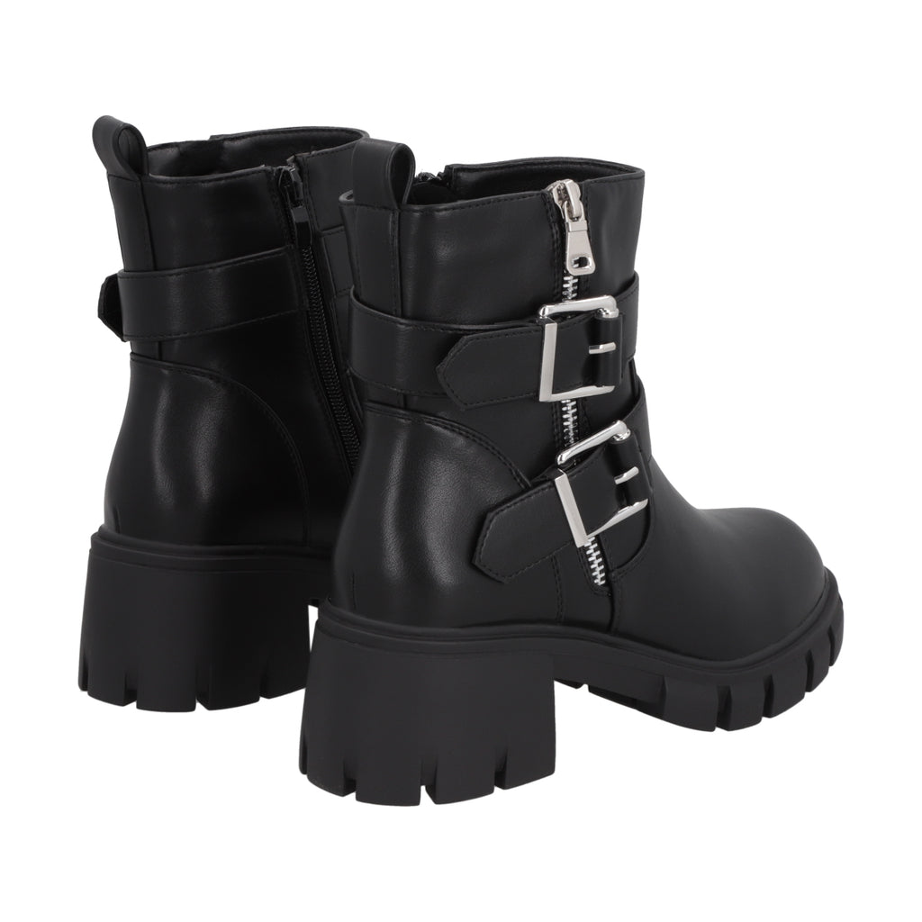 Botin Mujer Negro Plataforma Rebecca Police
