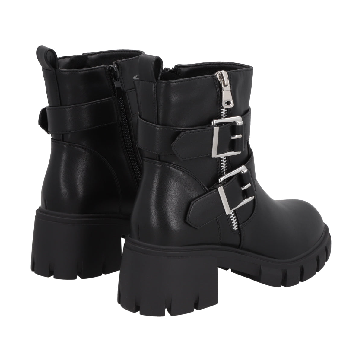 Botin Mujer Negro Plataforma Rebecca Police