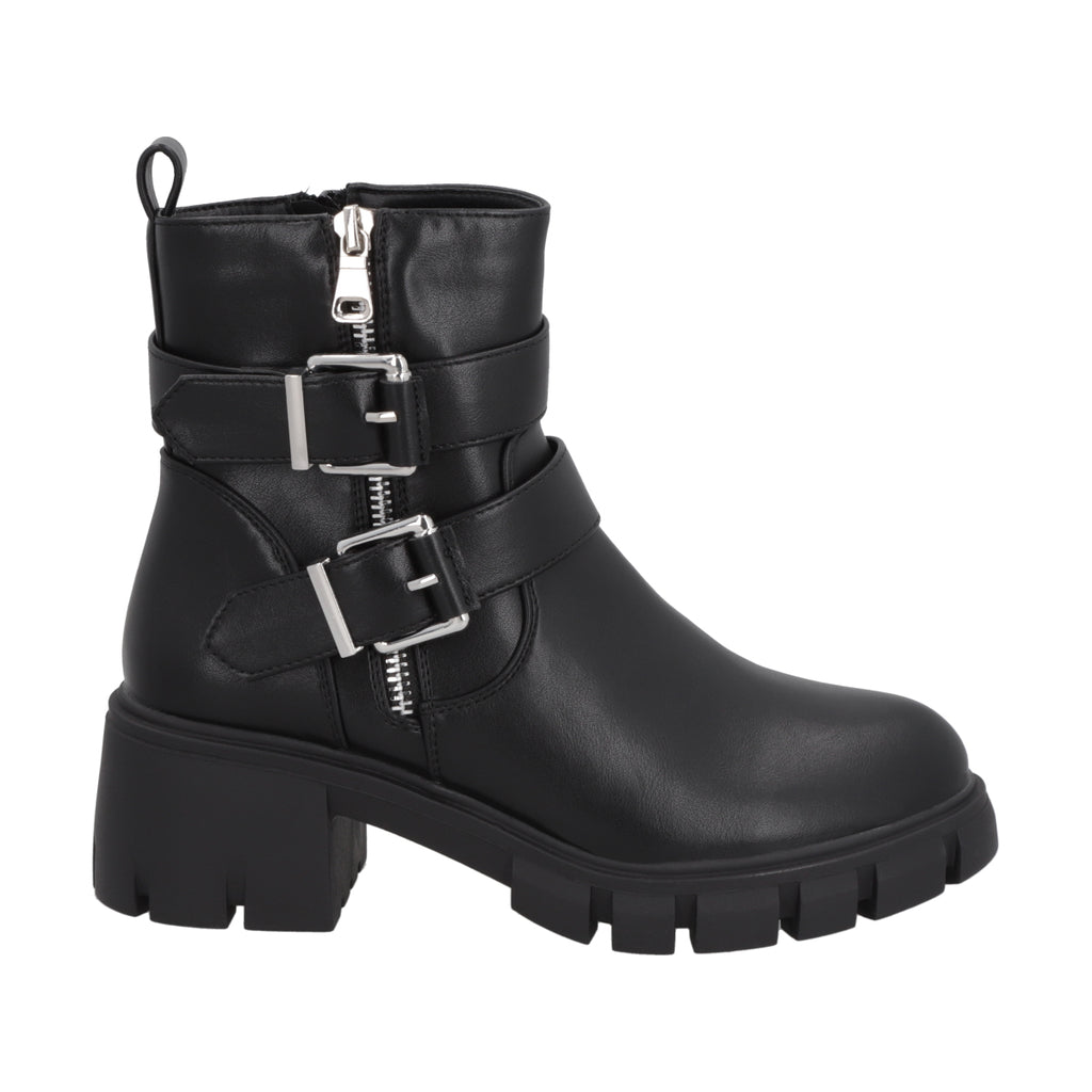 Botin Mujer Negro Plataforma Rebecca Police