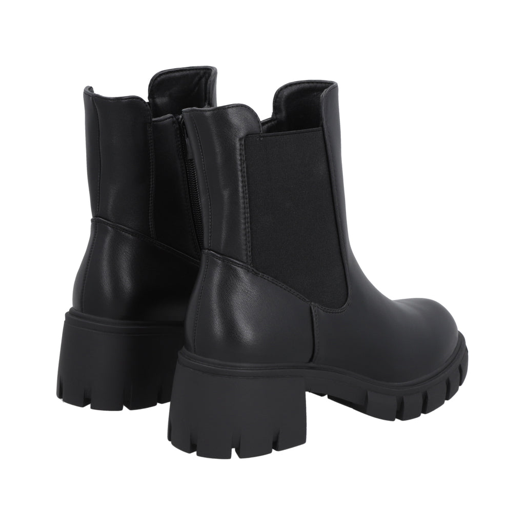 Botin Mujer Negro Plataforma Street Police