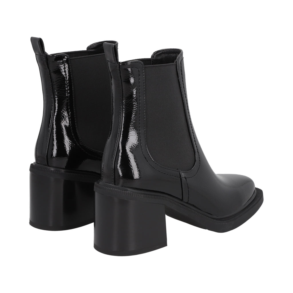 Botin Mujer Negro Charol Gloss Police