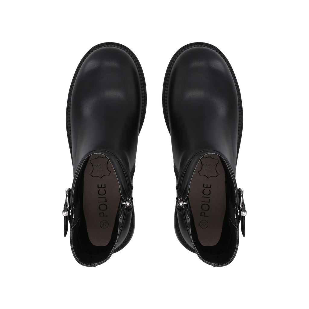 Botin Casual Mujer Negro Bucke Police