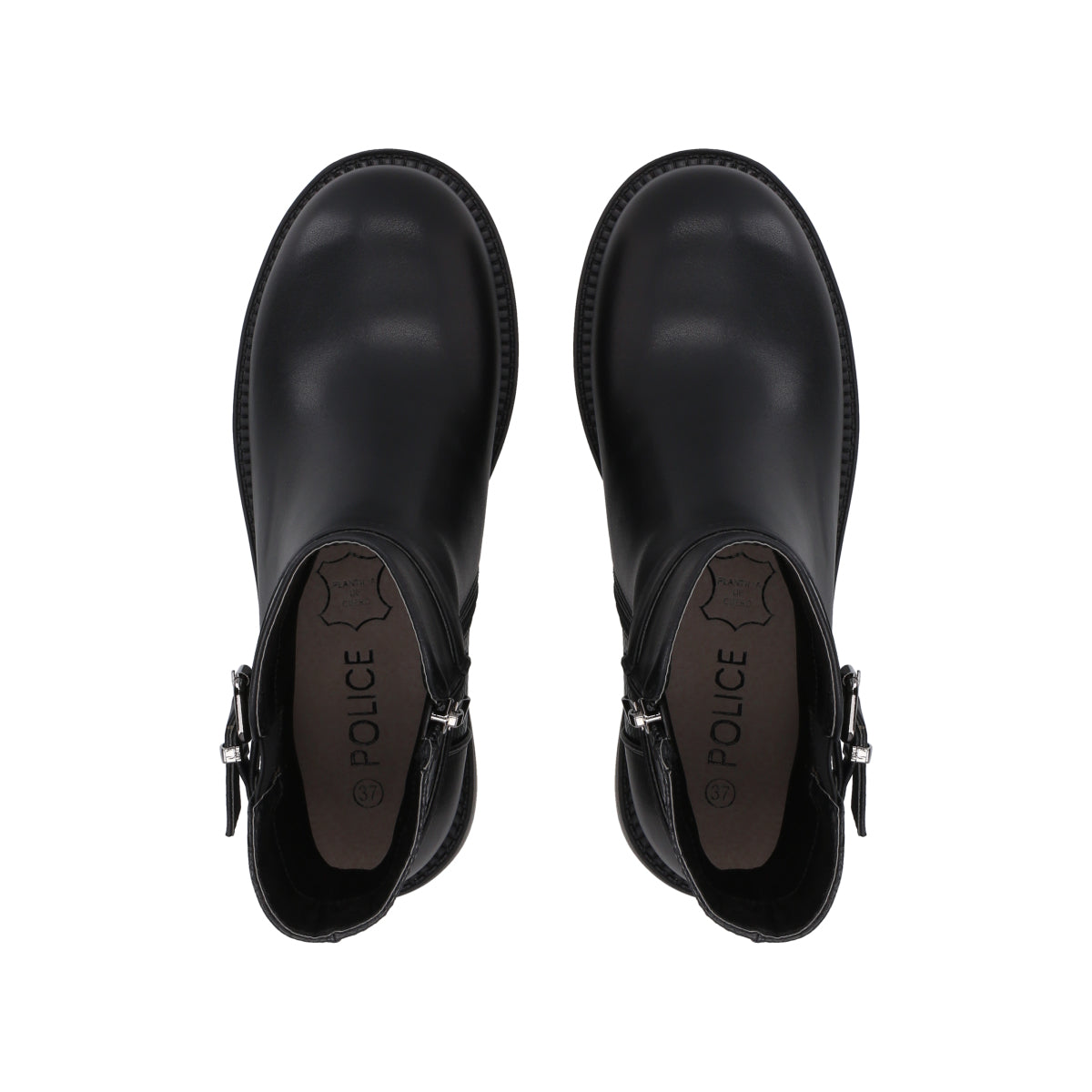 Botin Casual Mujer Negro Bucke Police