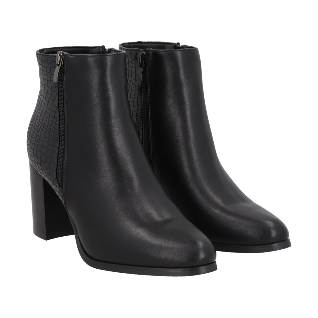 Botin Mujer Negro Taco Alto Lux 39 Police