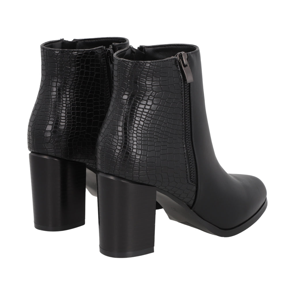 Botin Mujer Negro Taco Alto Lux 39 Police