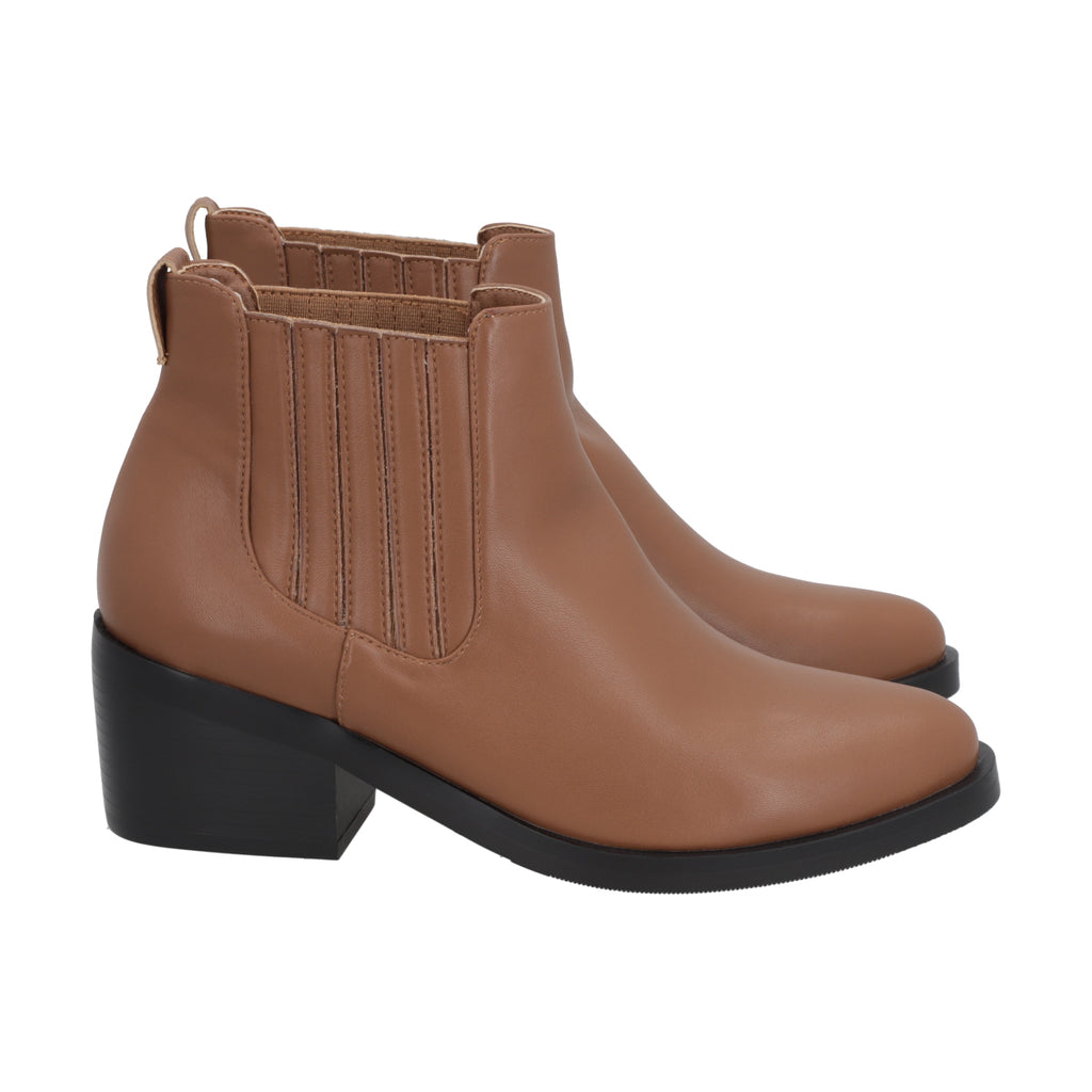 Botin Casual Mujer Café Aura Police