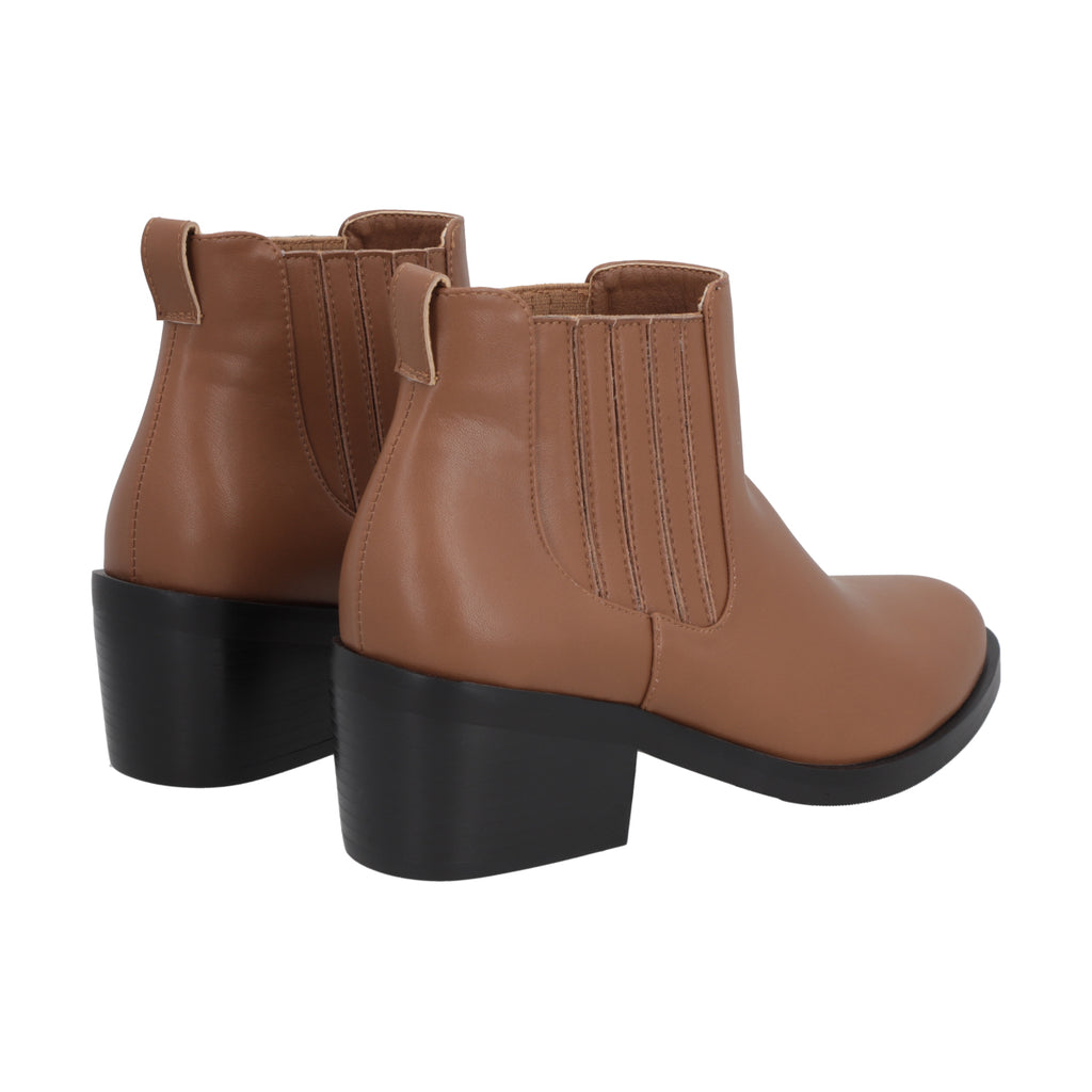 Botin Casual Mujer Café Aura Police