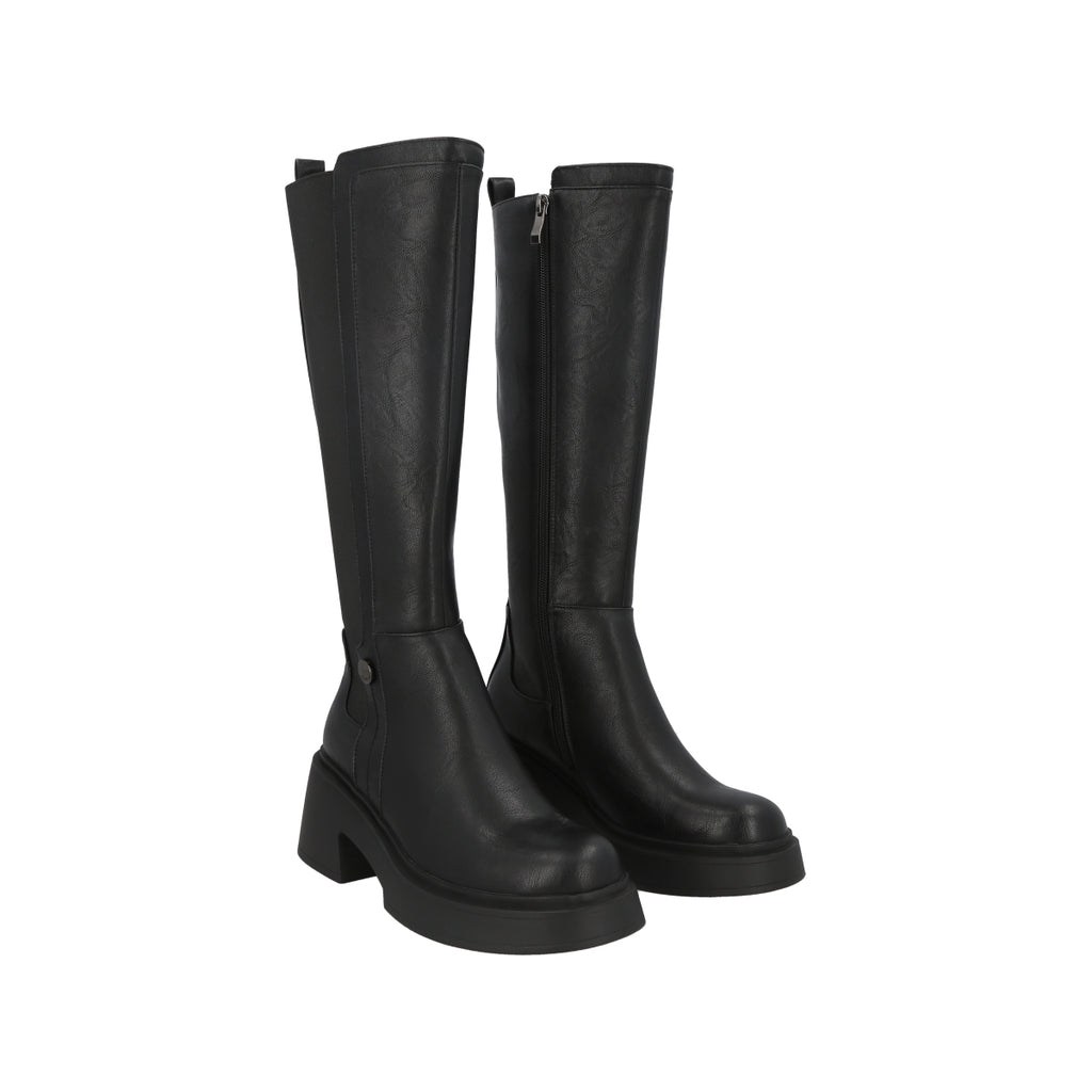 Bota Mujer Negro Rou Police