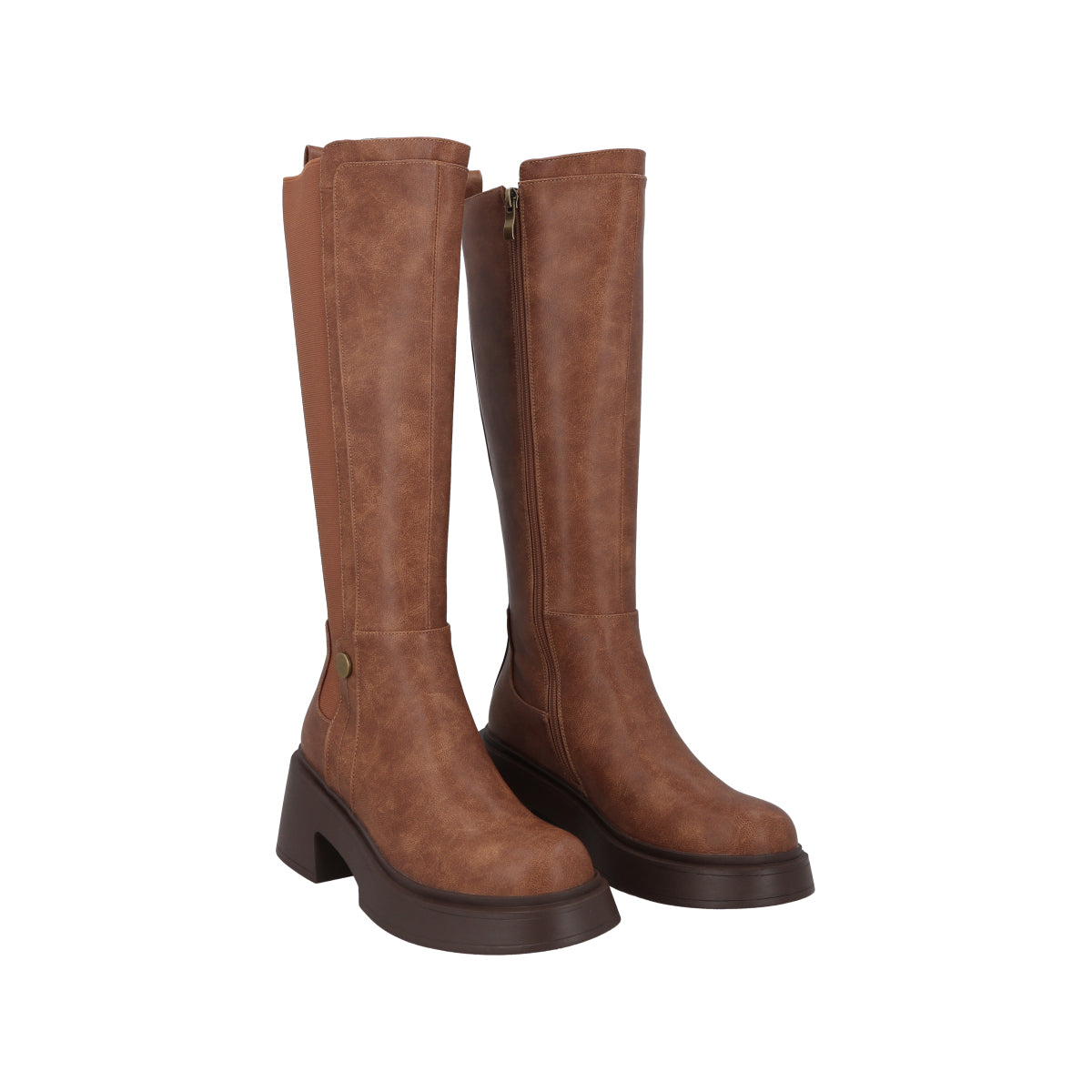 Bota Mujer Camel Rou Police