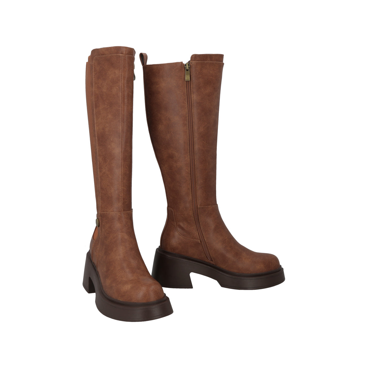 Bota Mujer Camel Rou Police