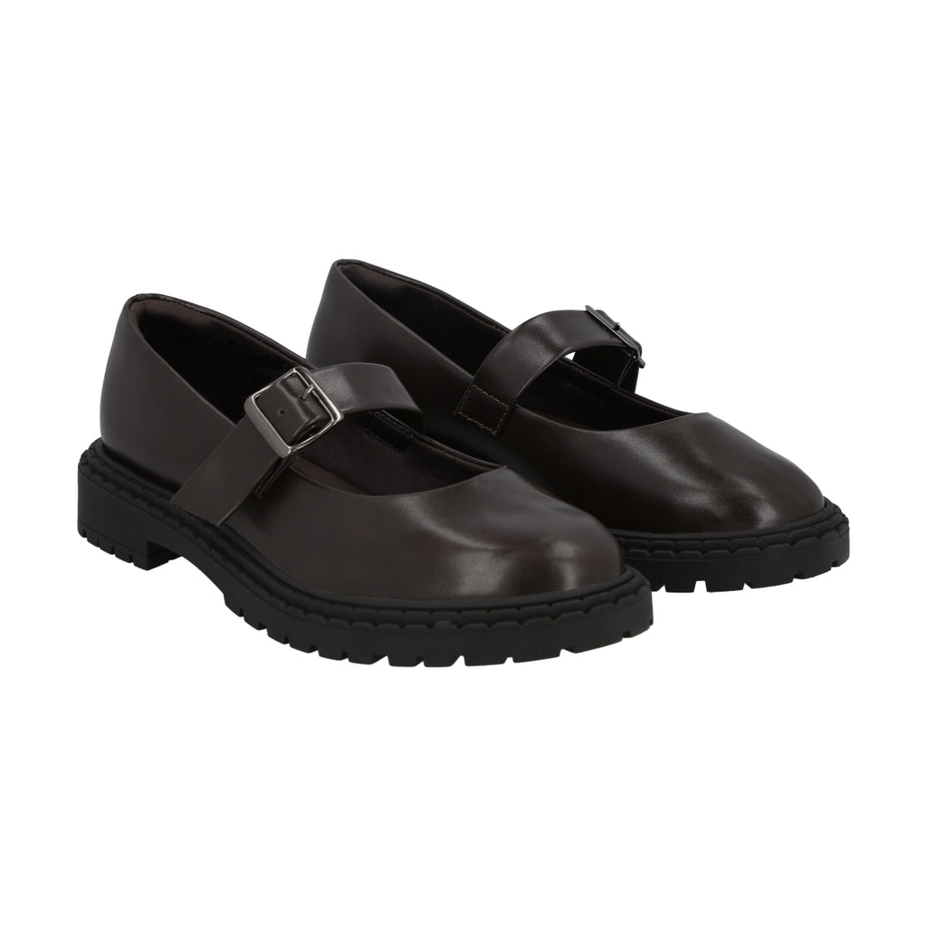Zapato Mary Jane Mujer Café Amelia Police