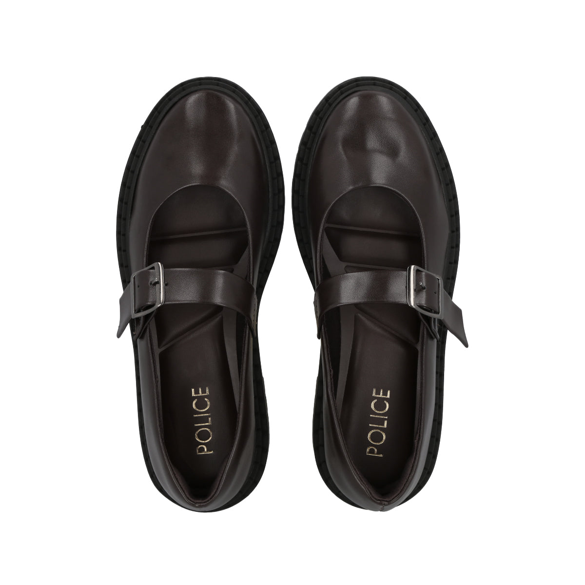 Zapato Mary Jane Mujer Café Amelia Police