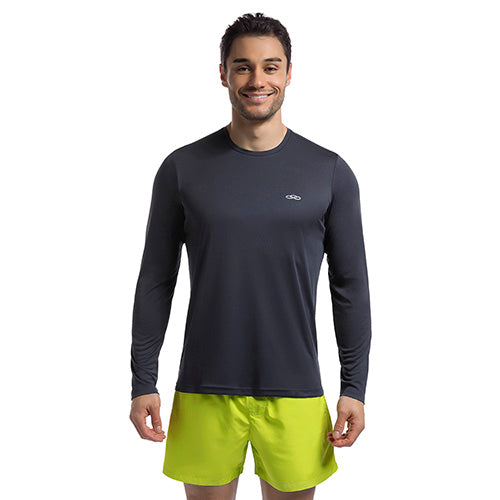 POLERA ESSENTIAL MANGA LARGA AZUL MARINO HOMBRE