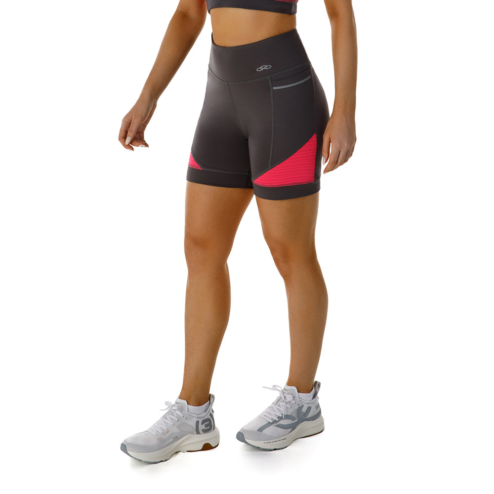 CALZA RUNNER 5 GRIS OSCURO MUJER