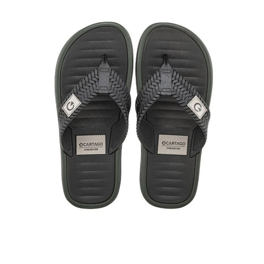 Sandalia Hombre Negro/Verde Coimbra Cartago