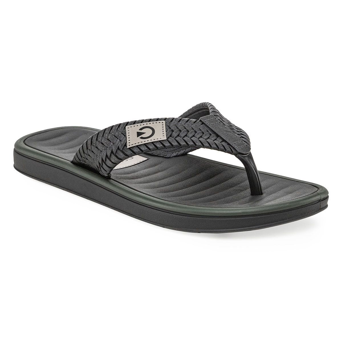 Sandalia Hombre Negro/Verde Coimbra Cartago