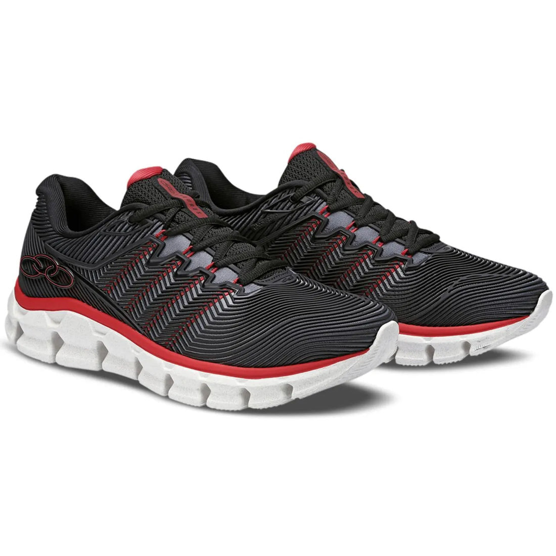 Zapatilla Hombre Taurus Negro/Rojo Olympikus