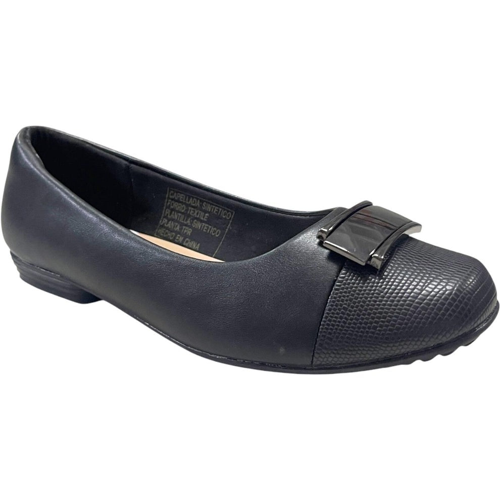 Zapato Mujer Negro Taco Bajo Vera Detogni