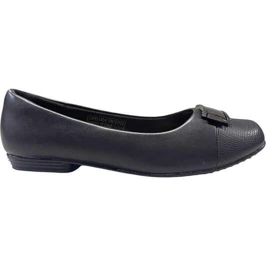 Zapato Mujer Negro Taco Bajo Vera Detogni