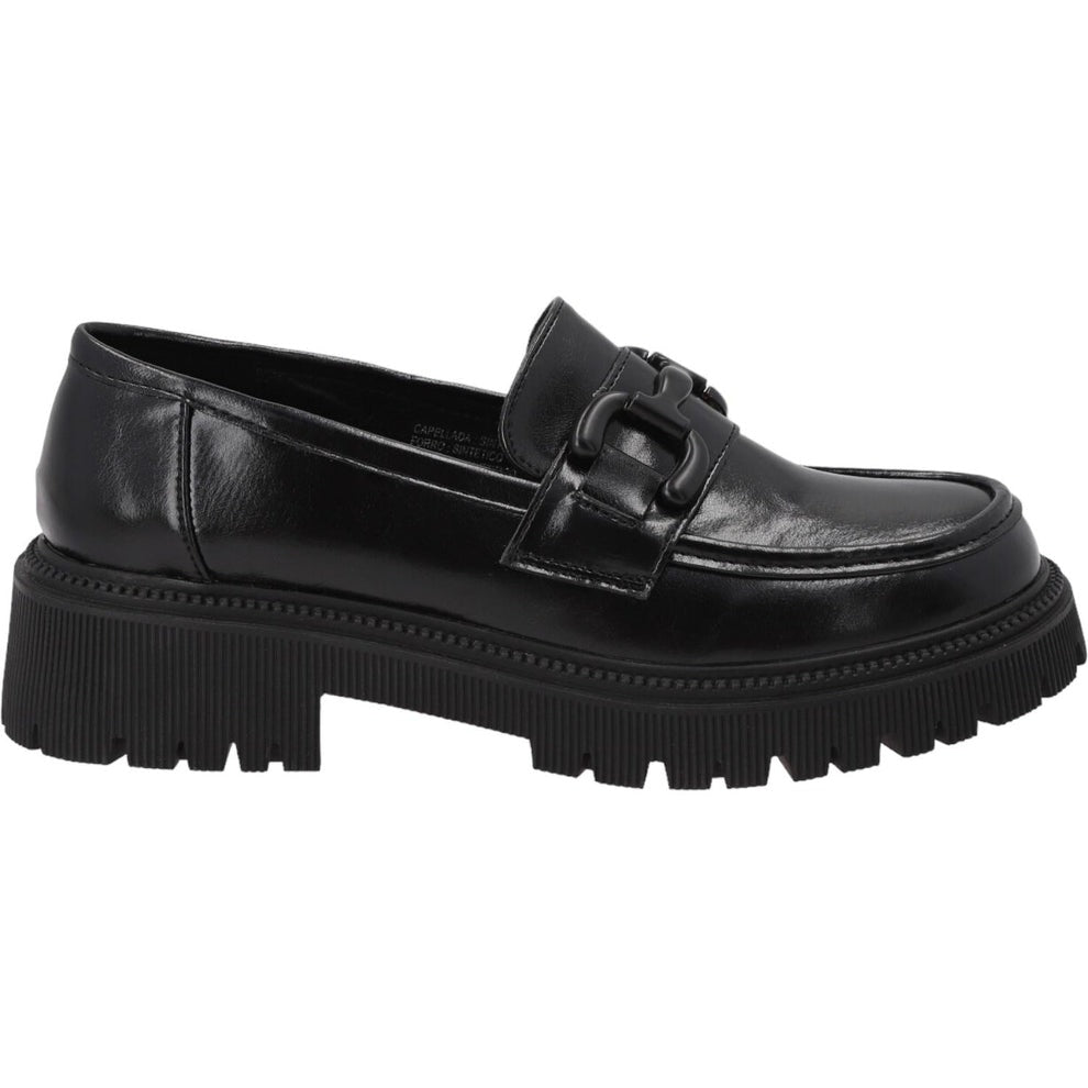 Mocasin Mujer Negro Adela Detogni