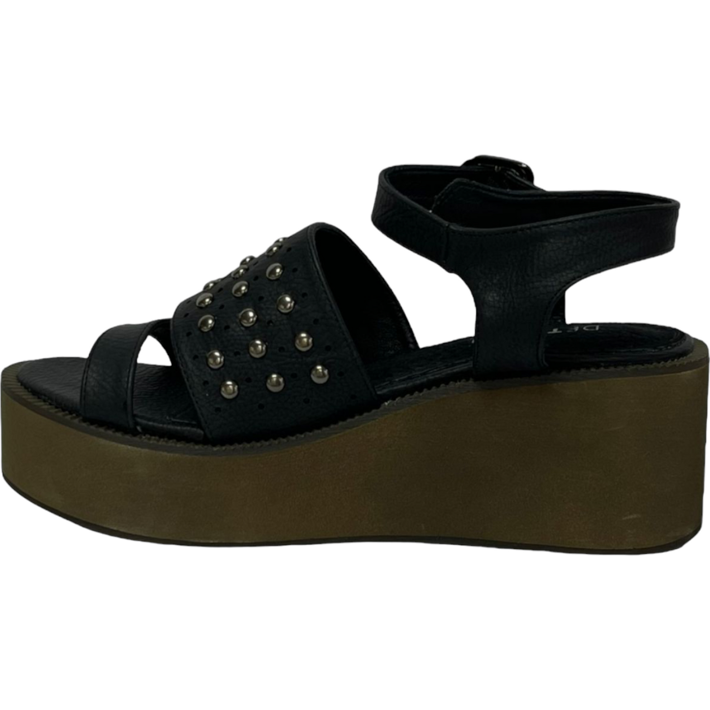 Sandalia Mujer Negro Esmeralda Detogni