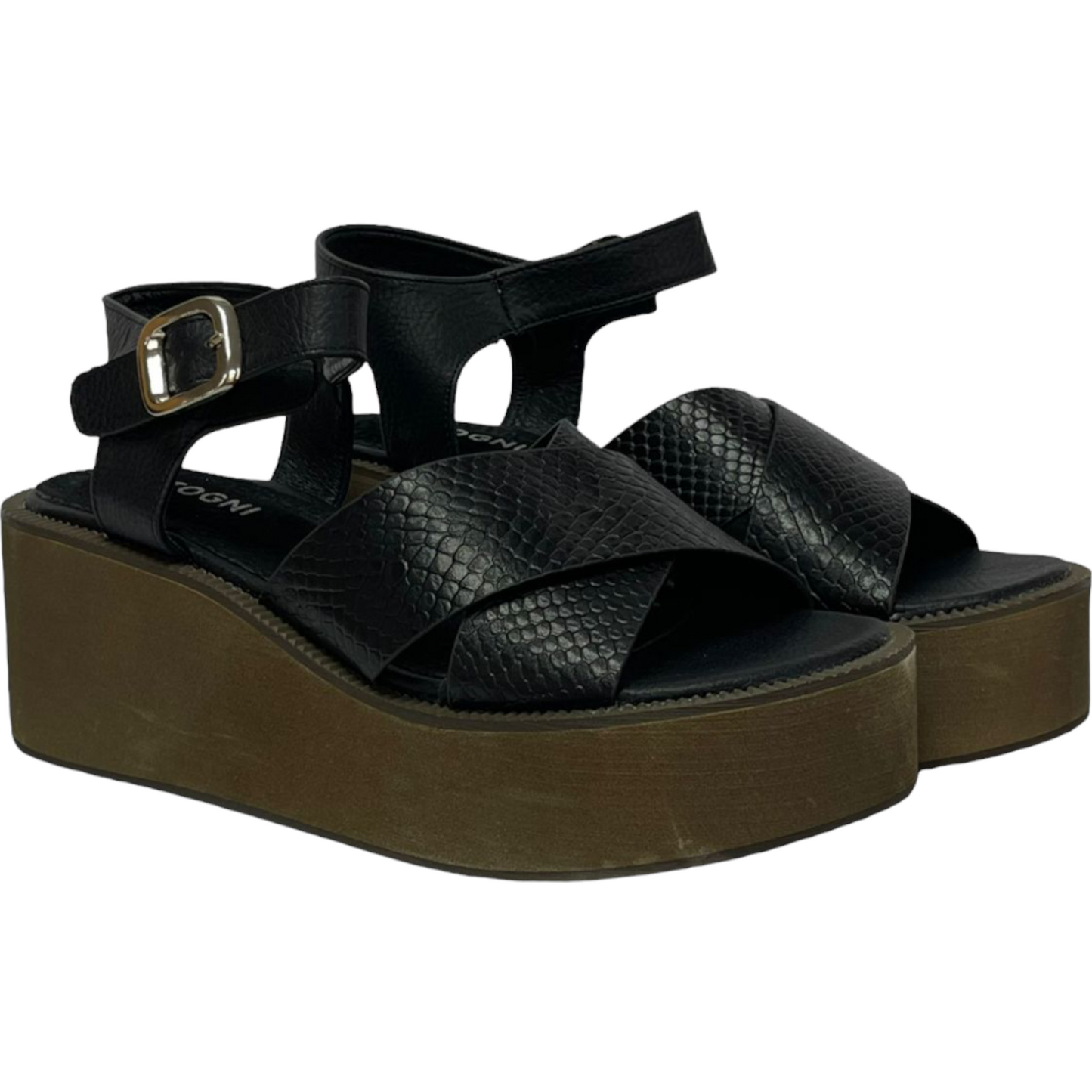 Sandalia Mujer Negro Balosac Detogni