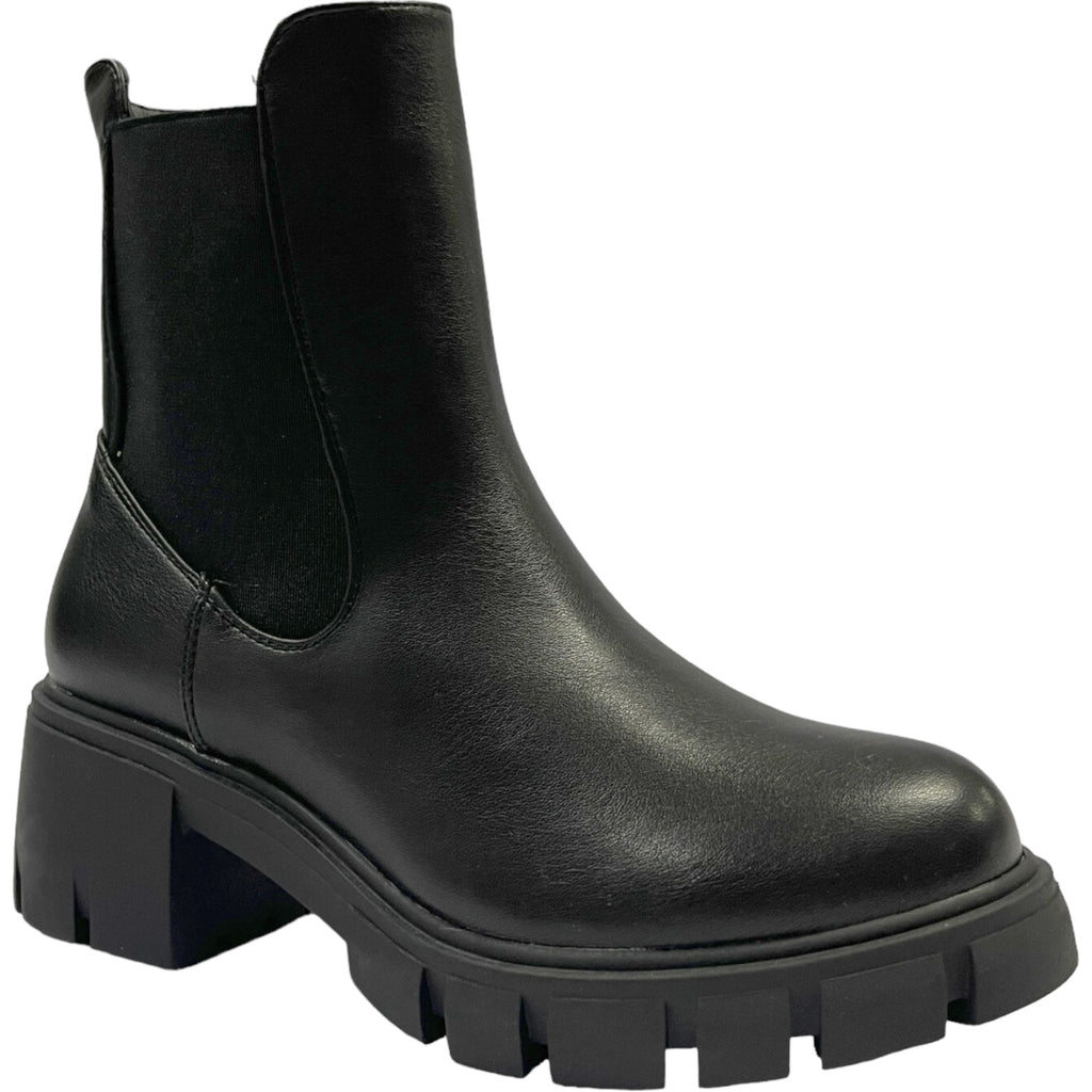 Botin Mujer Negro Plataforma Denver Detogni