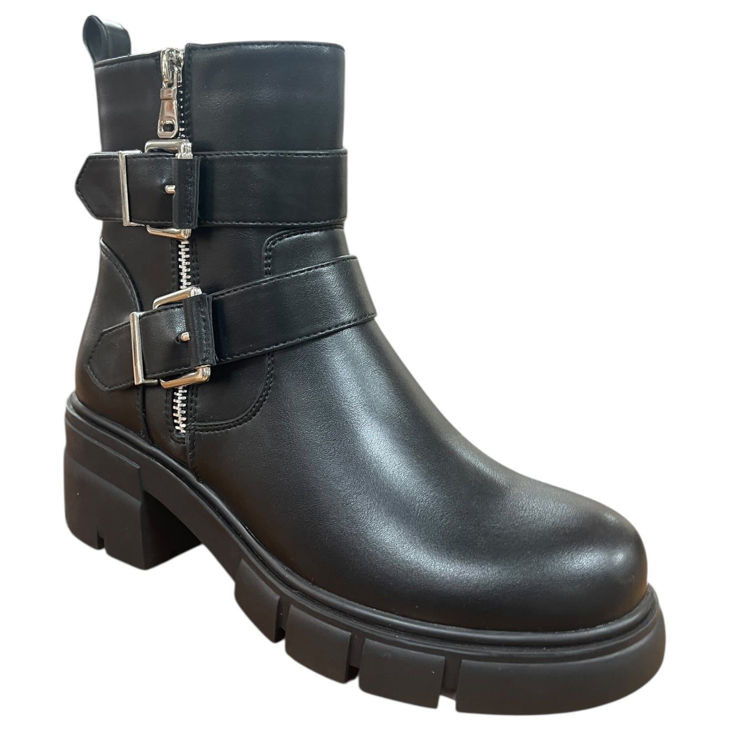 Botin Casual Mujer Negro Plataforma Dereck Detogni