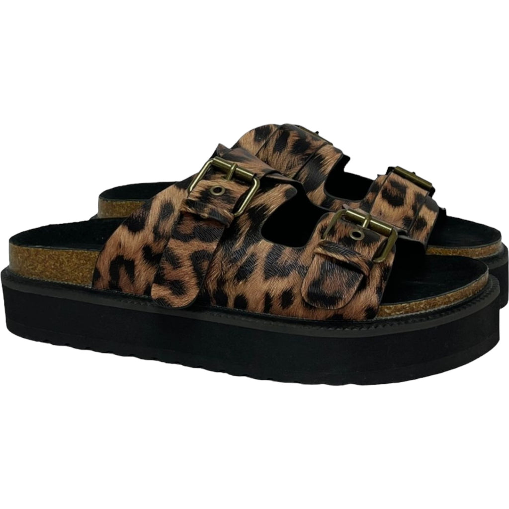 Sandalia Mujer Animal Print Tulum Detogni